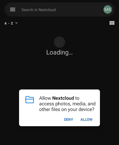 nextcloud_commslabs_android_grant_access.jpg